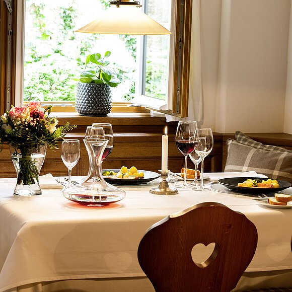 gedeckter Tisch im Millipp