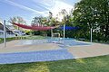 Kinderbereich Kinderbereich mit Sonnensegel, zwei Kinderbecken und Spraypark