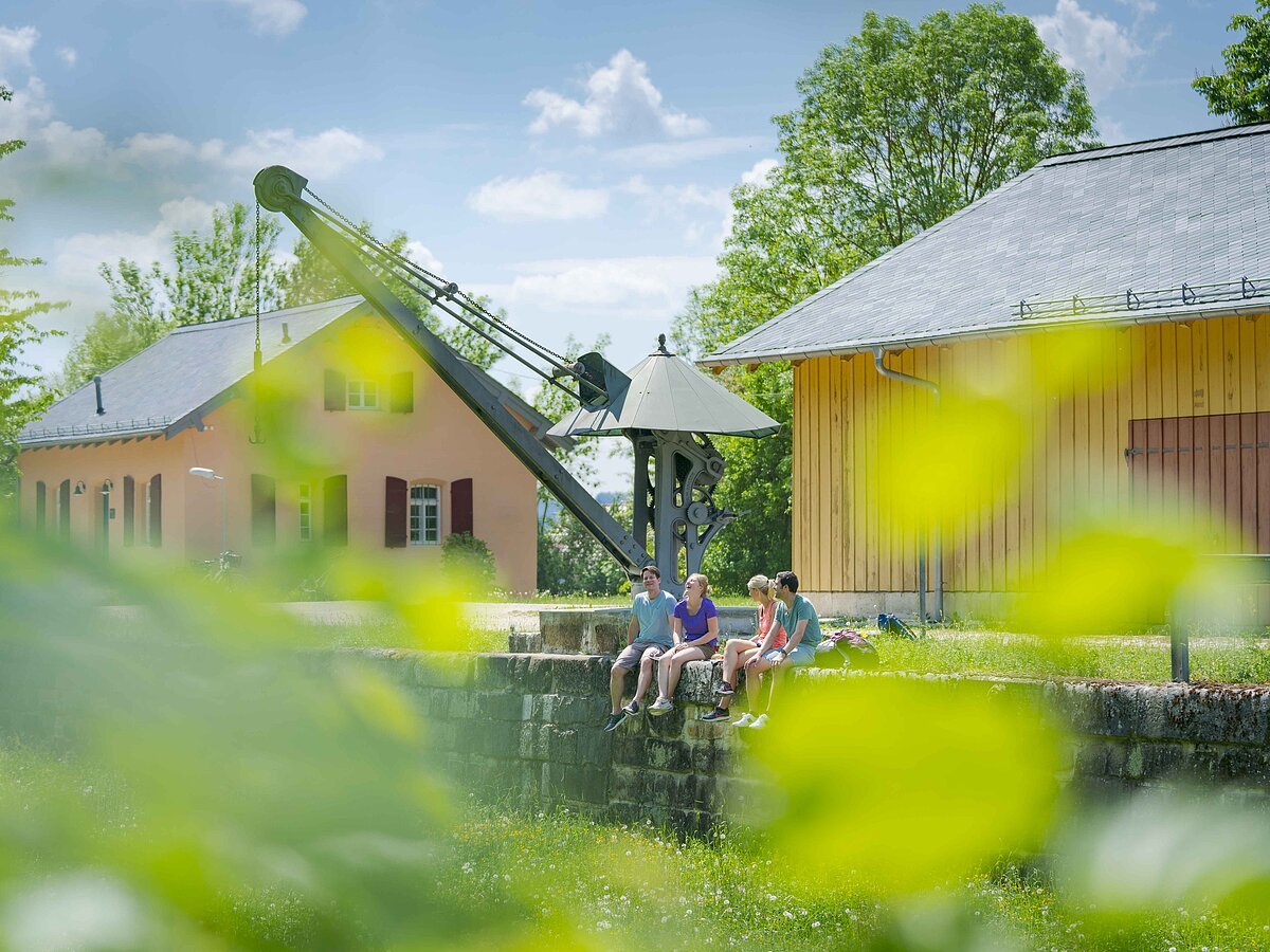 Hafenmeisterhaus Altmühl Jura, am alten Hafenkran